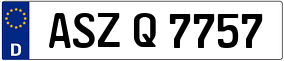 Trailer License Plate